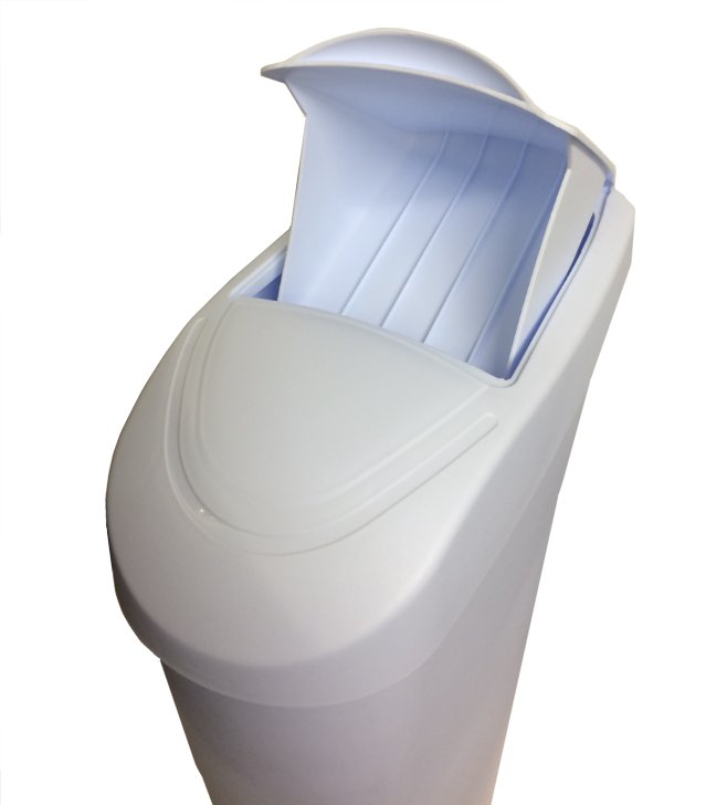 WHITE Sanitary Waste Bin Ladies + Liners Feminine Hygiene Disposal Unit Sani bins