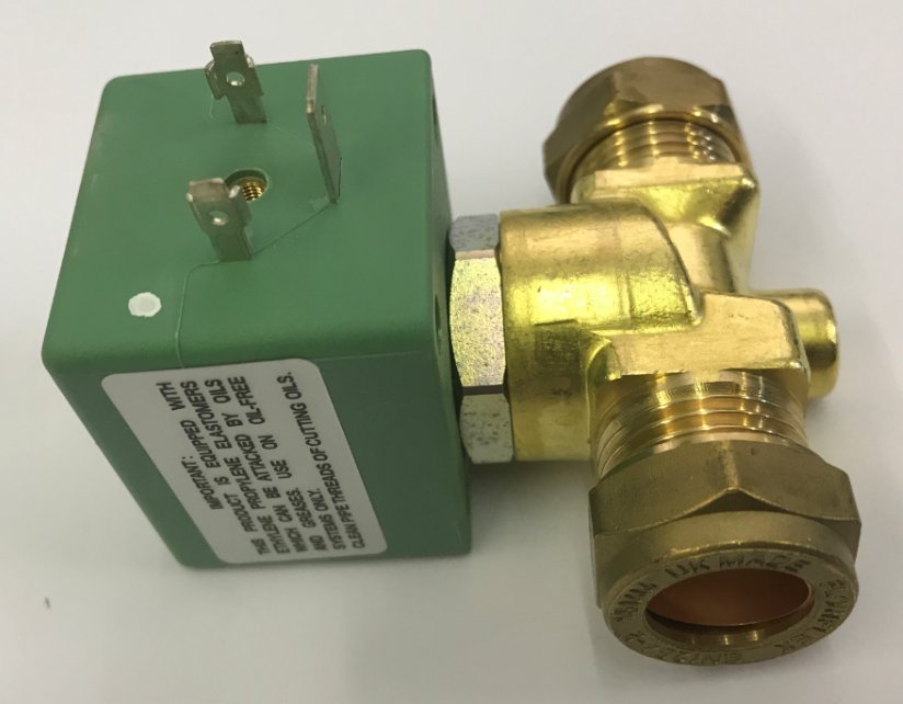 ASCO Latch Latching Valve 15mm Compression Solenoid Water 6v H262-602BW Urinal