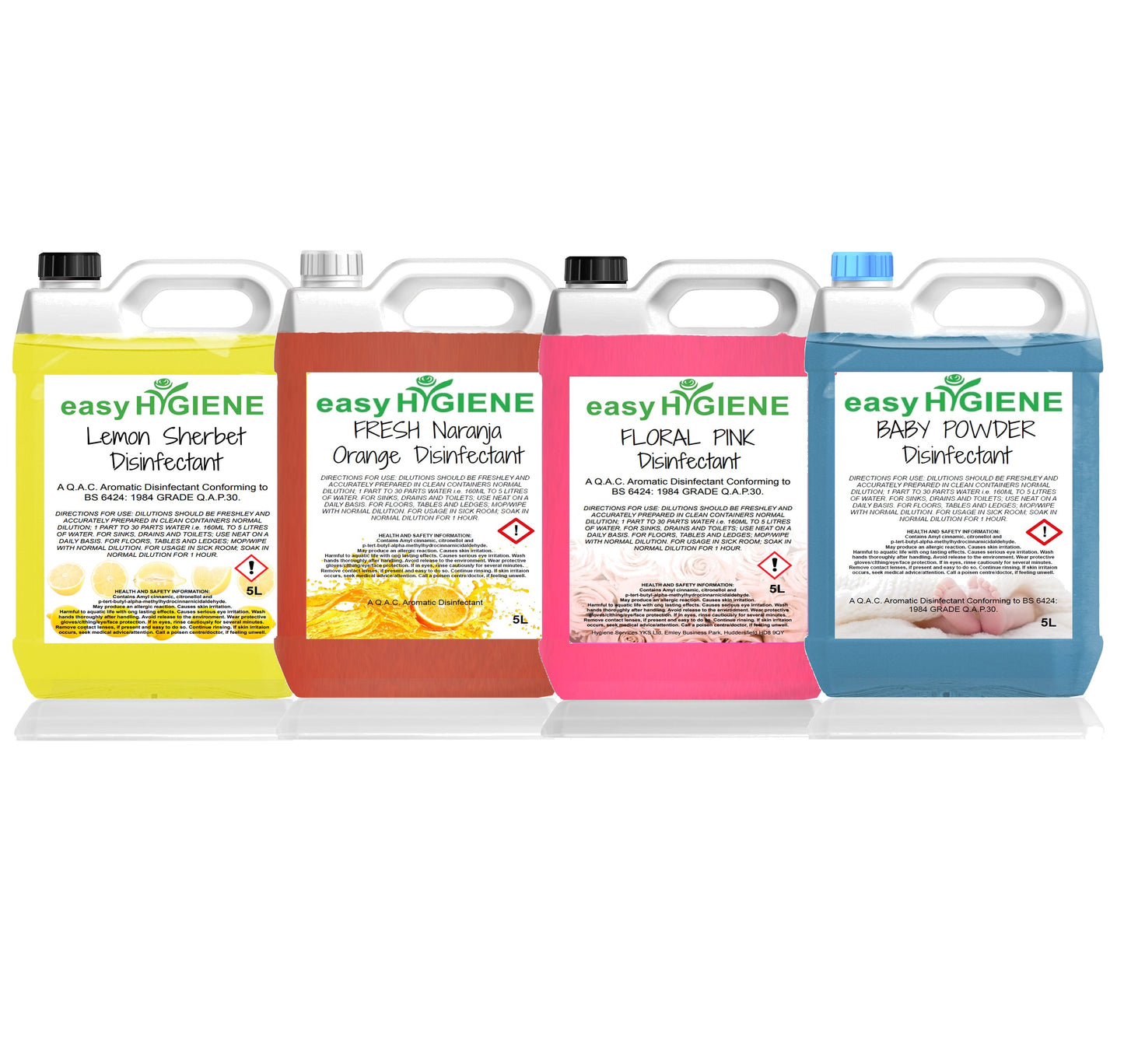 5 Litre easy HYGIENE 5L Disinfectants VARIOUS