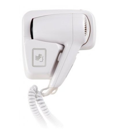 EH35 Electric Hair Dryer Wall Mounted Fixed Holster Type White Hotel Washroom
