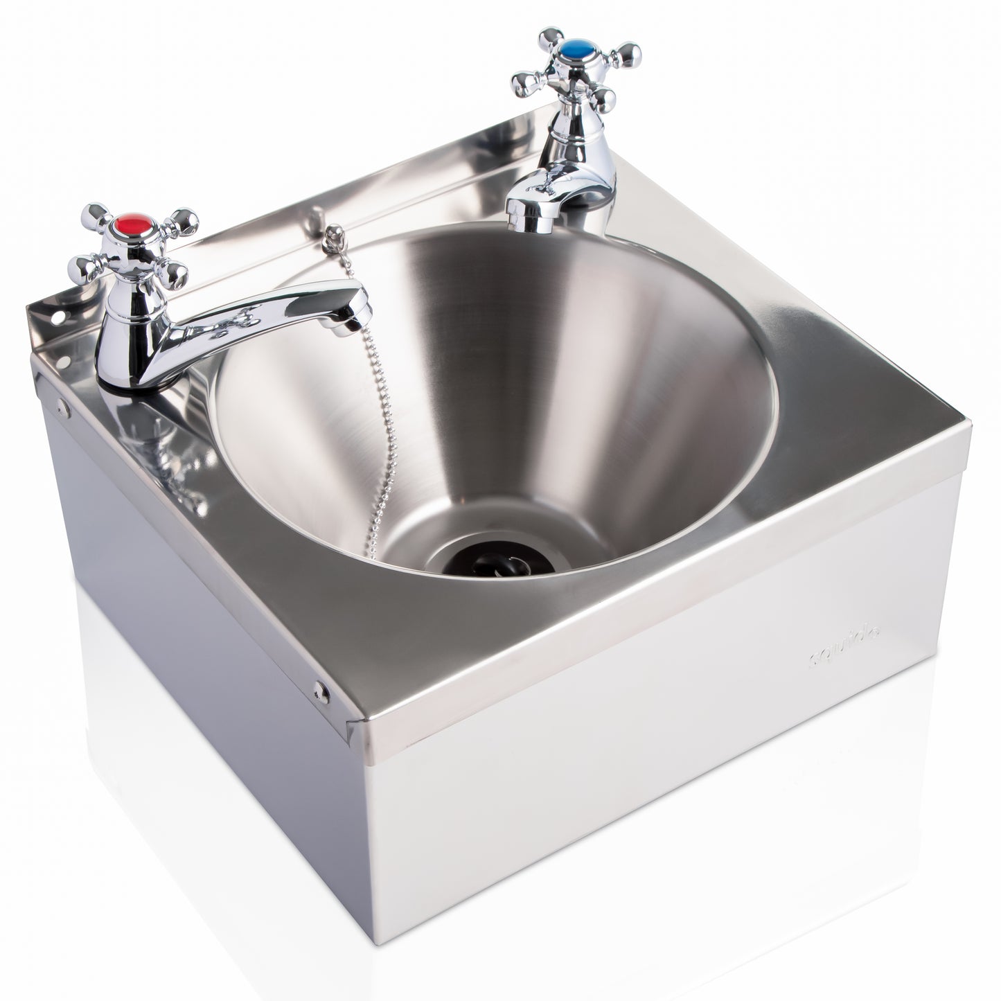 squid® S10C Stainless Steel Hand Wash Basin Sink and waste kit