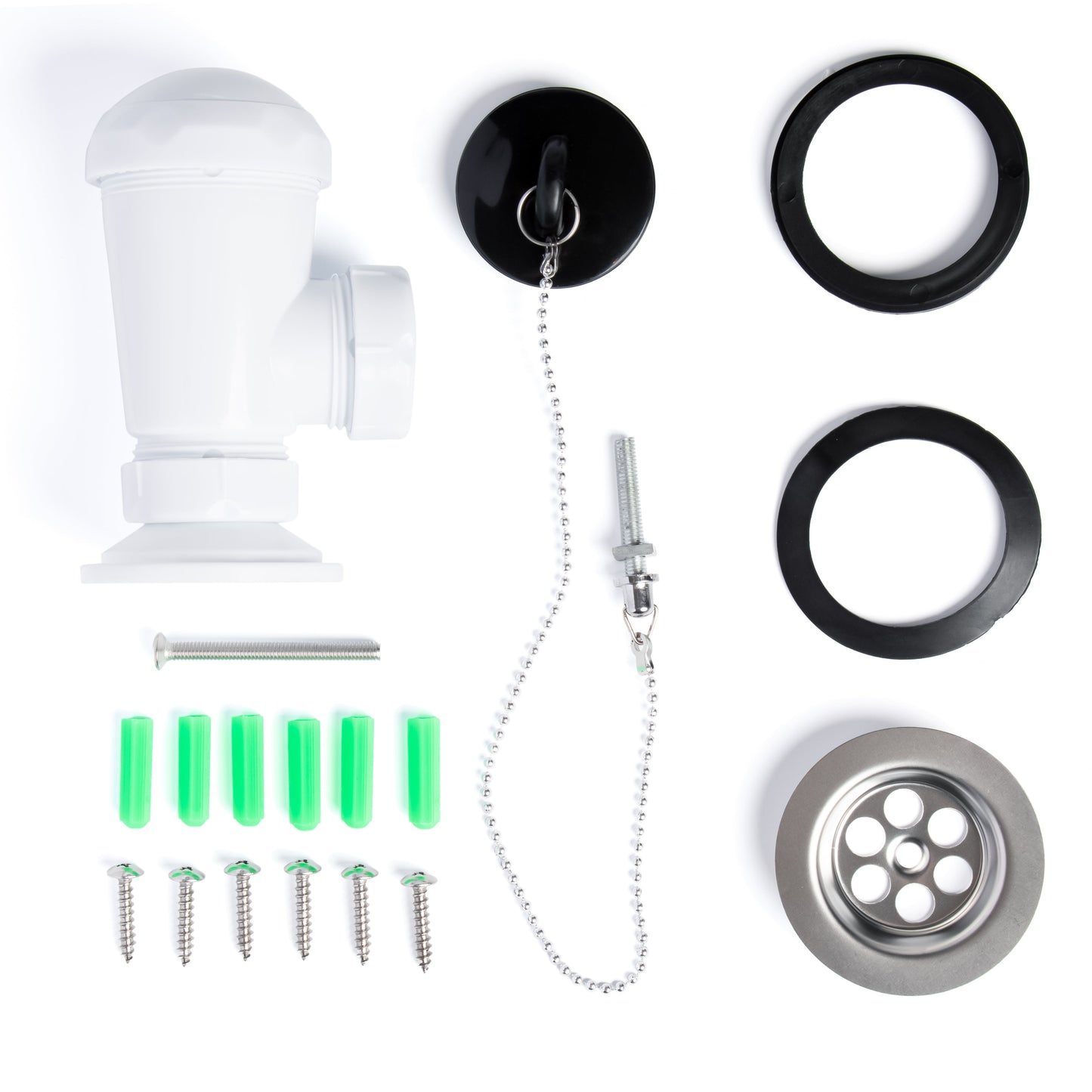 squid® S10P Stainless Steel Hand Wash Basin Sink and waste kit