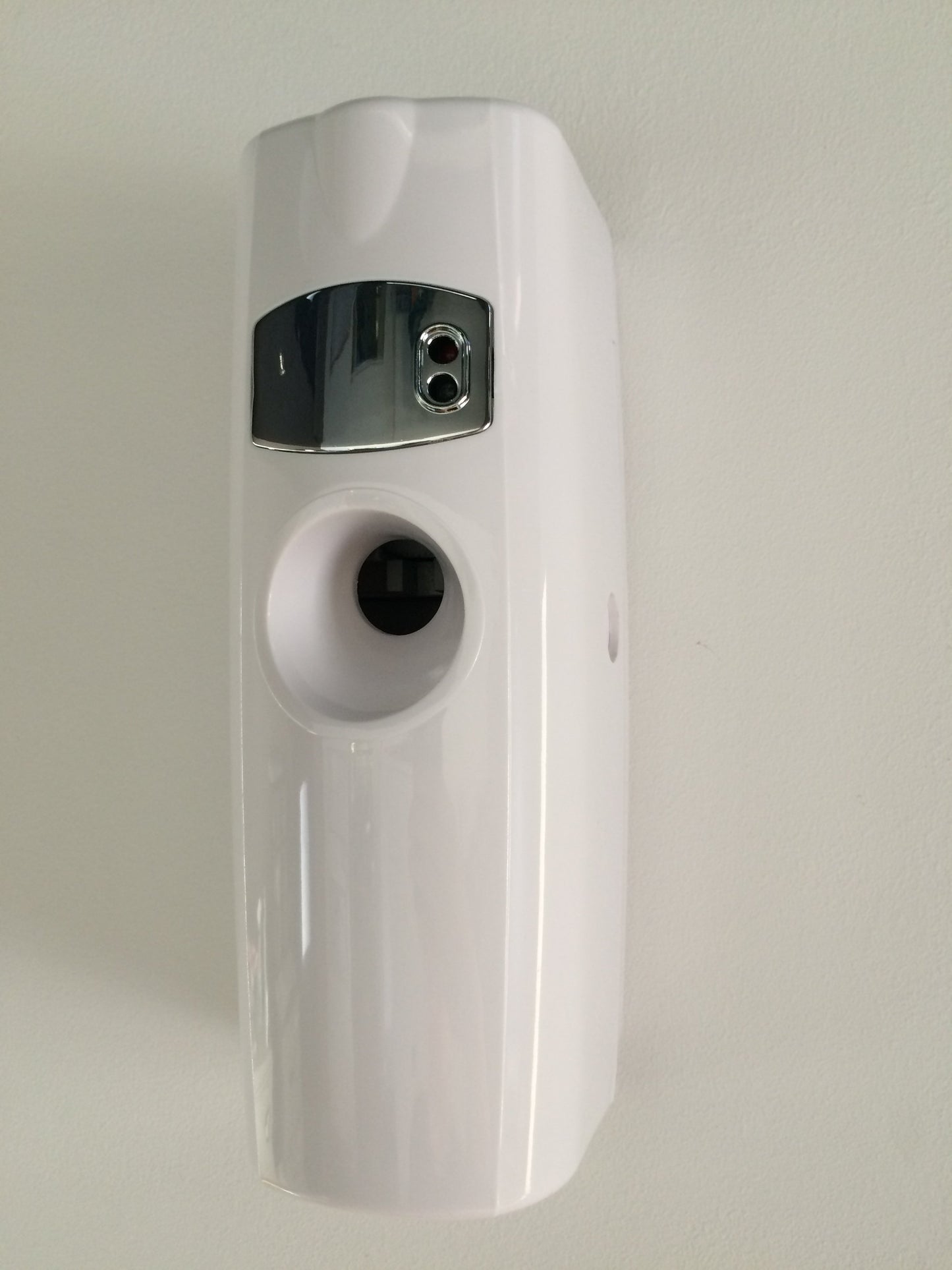easy HYGIENE WHITE CHROME SureSpray LED Automatic Air Freshener Dispenser