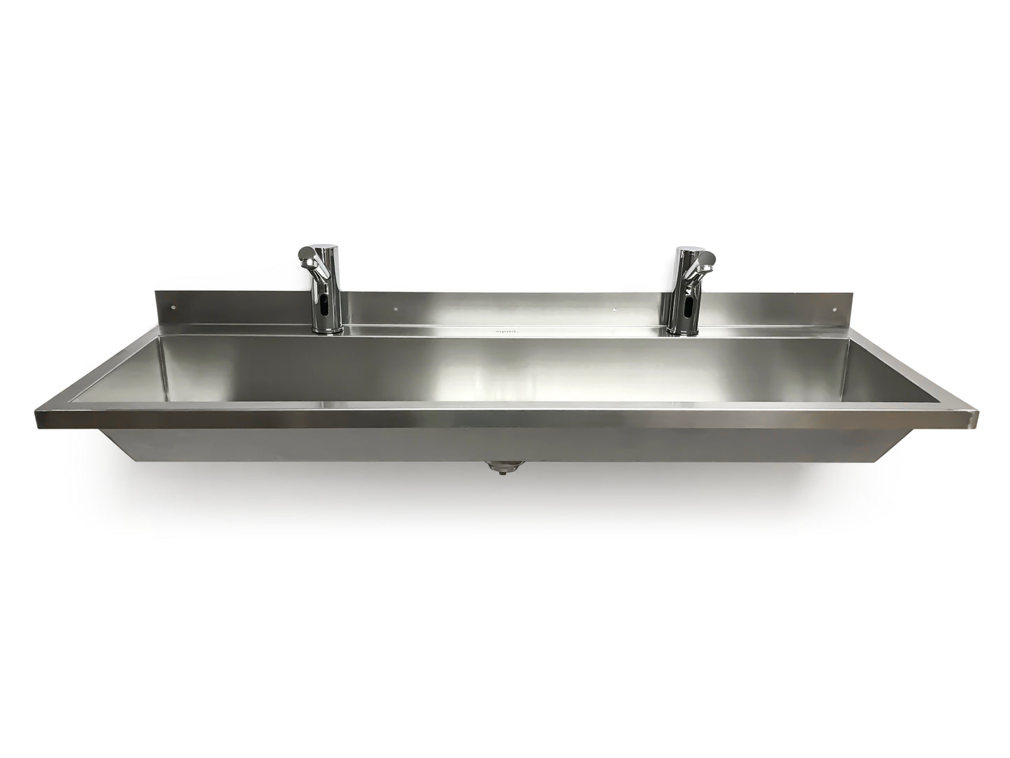 squid® S17S 1200 TROUGH Hand Wash SINK SENSOR AUTO MIXER TAP Stainless Steel Wall Mounted Basin