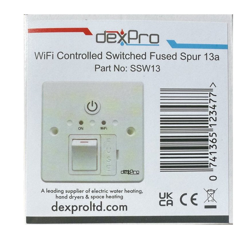 dexPro Wifi Fused Spur Timer Switch SMART 13amp