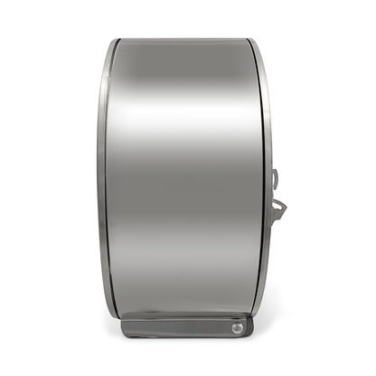 METAL Satin Brushed Stainless Steel Mini Jumbo Toilet Roll Paper Dispenser SOLID