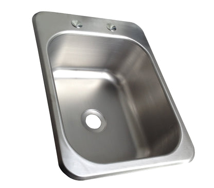 squid® S11 Counter Top Sunk Inset Stainless Steel Basin Sink Waste, Plug & Trap