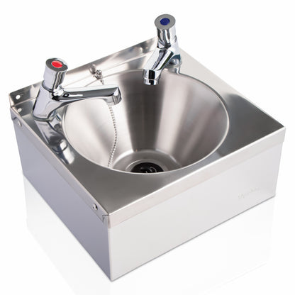 squid® S10P Stainless Steel Hand Wash Basin and waste kit