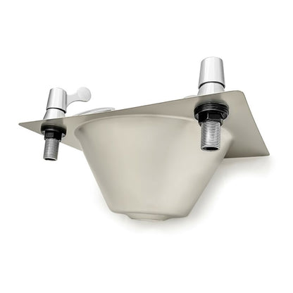 squid® S10i INSET Compact Stainless Steel Hand Wash Basin and waste kit + taps