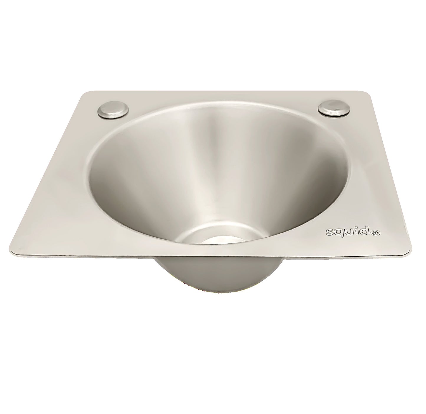 squid® S10i INSET Compact Stainless Steel Hand Wash Basin and waste kit