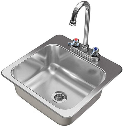 squid® S11SQ Counter Top Sunk Inset Stainless Steel Basin Sink Waste, Plug & Trap (Copy)