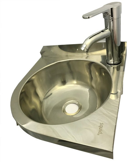 squid® S15L Stainless Steel HAND WASH BASIN Sink Waste, Plug & Trap