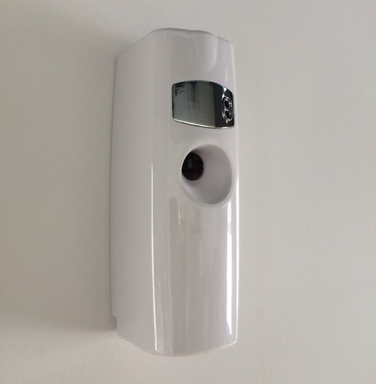 easy HYGIENE WHITE CHROME SureSpray LED Automatic Air Freshener Dispenser