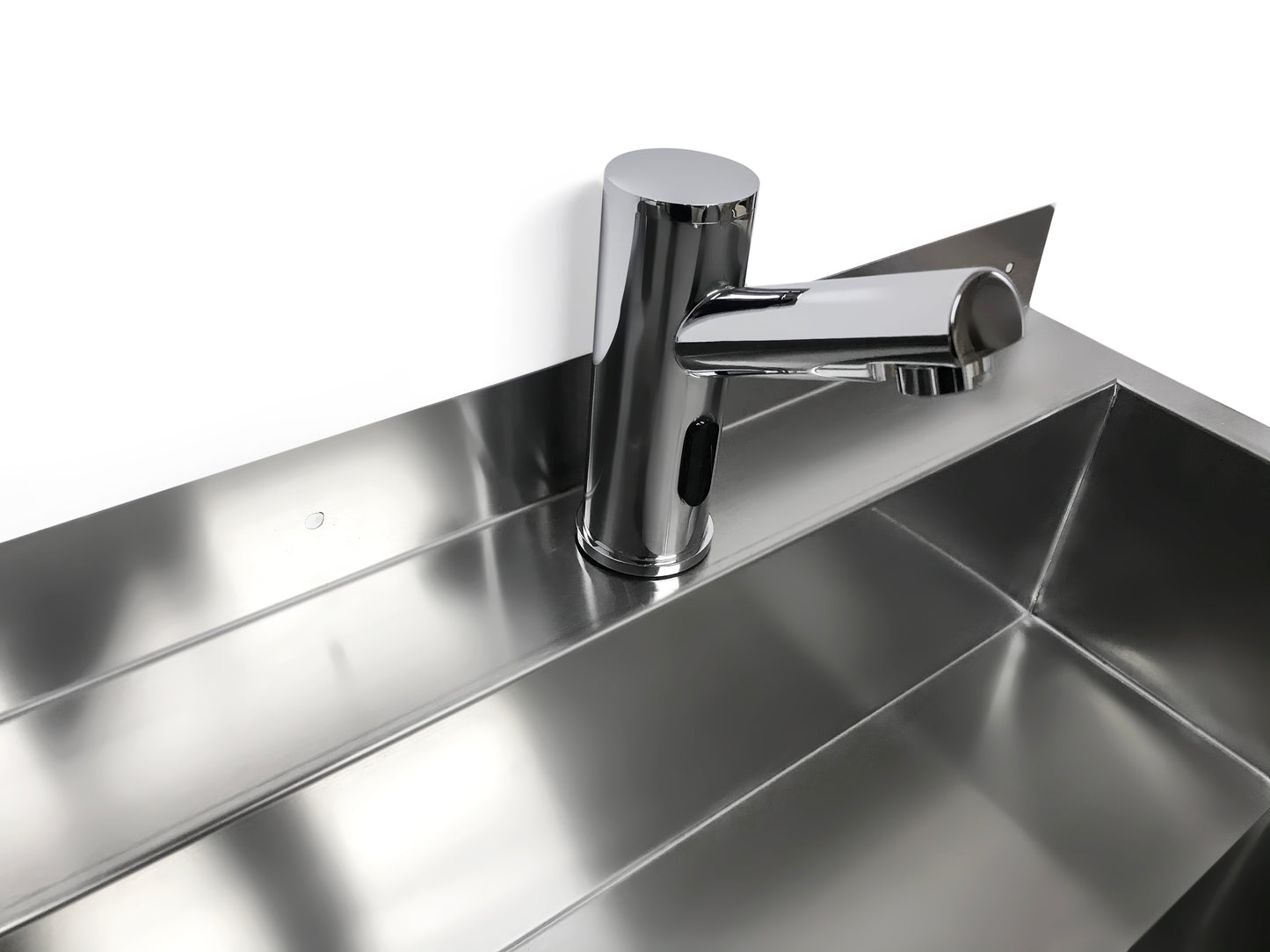 squid® S17S 1200 TROUGH Hand Wash SINK SENSOR AUTO MIXER TAP Stainless Steel Wall Mounted Basin